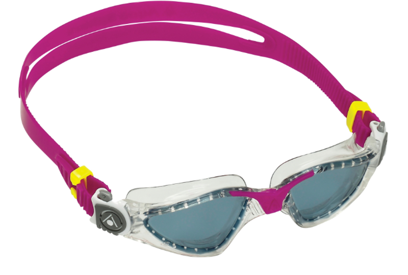 AquaSphere Kayenne Compact in Small Fit - Clear/Raspberry-2