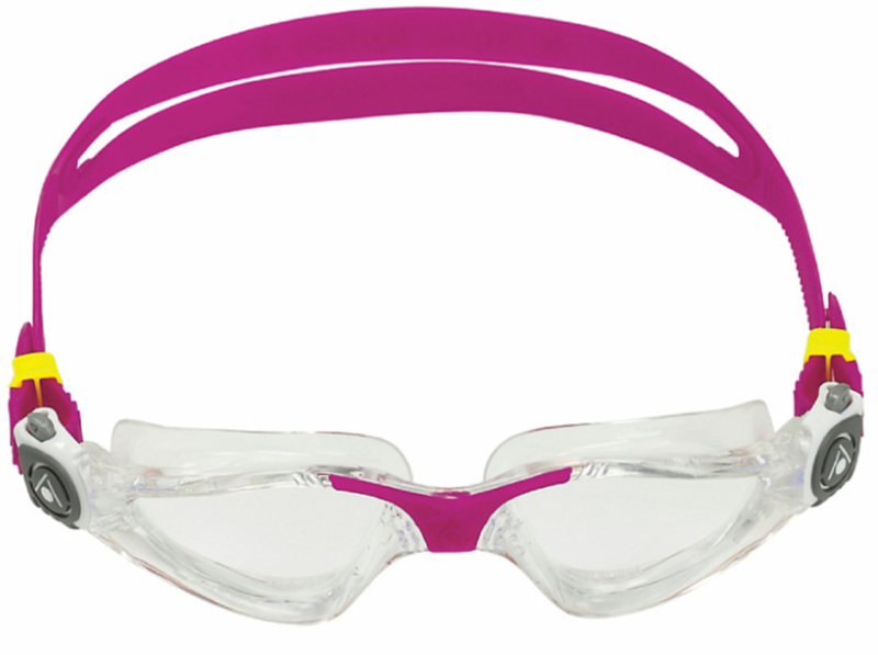 AquaSphere Kayenne Compact in Small Fit - Clear/Raspberry-3