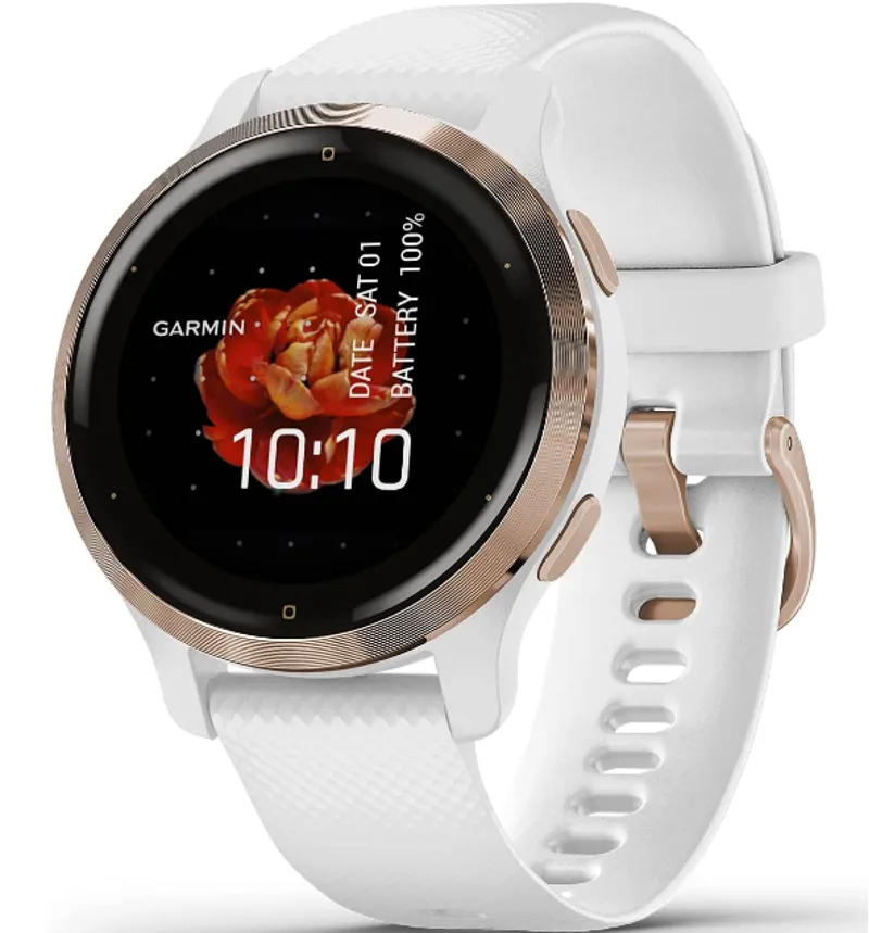 Garmin Venu 2S GPS Smartwatch - Gold/White