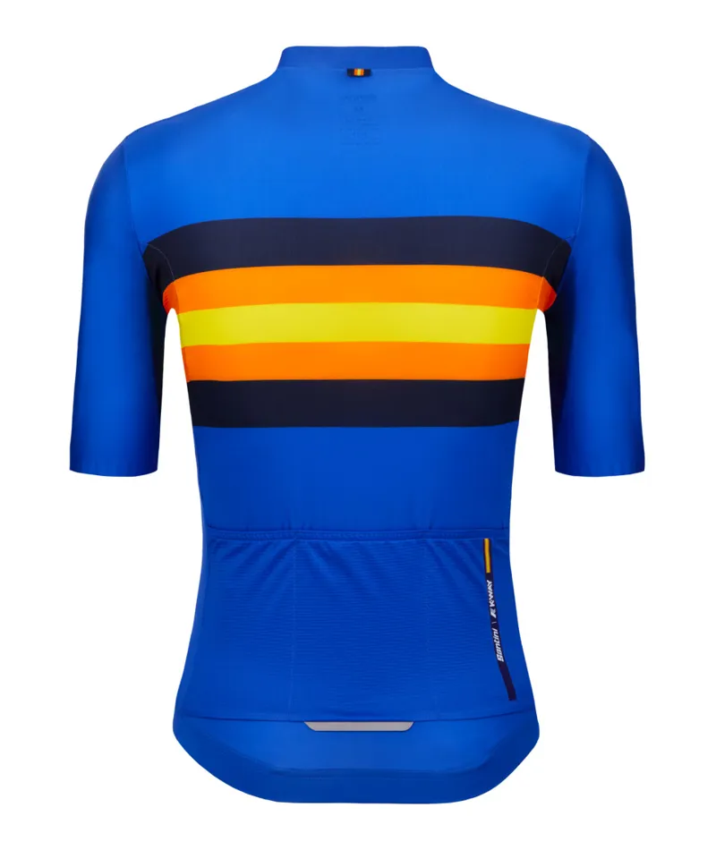 Santini Le Vrai K-Way Jersey Royal Blue-1