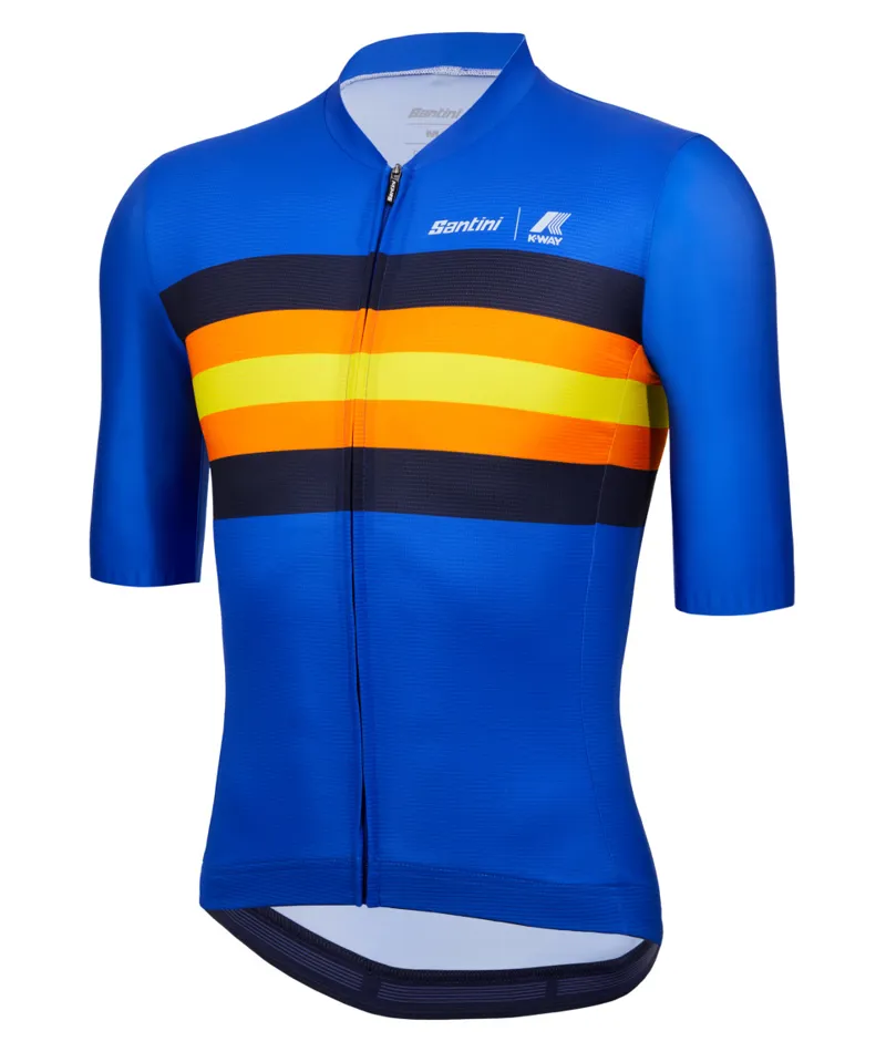 Santini Le Vrai K-Way Jersey Royal Blue-2