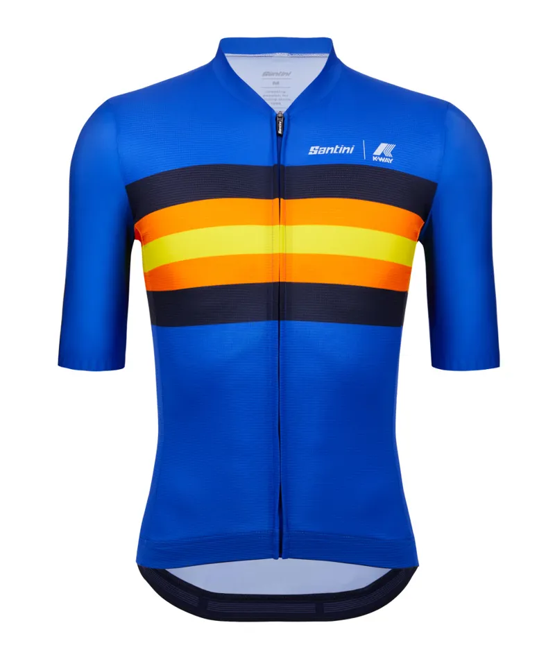 Santini Le Vrai K-Way Jersey Royal Blue