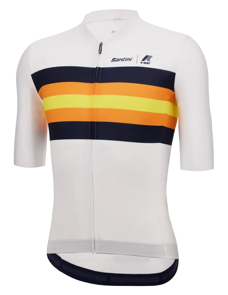 Santini Le Vrai K-Way Jersey - White-2