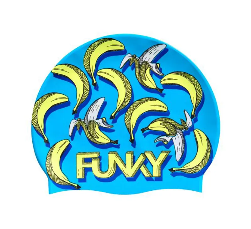 Funky Silicone Swim Cap - B1