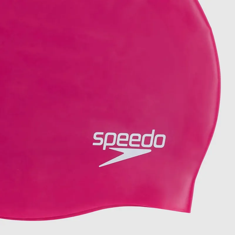 Speedo Moulded Silicone Cap - Pink-2
