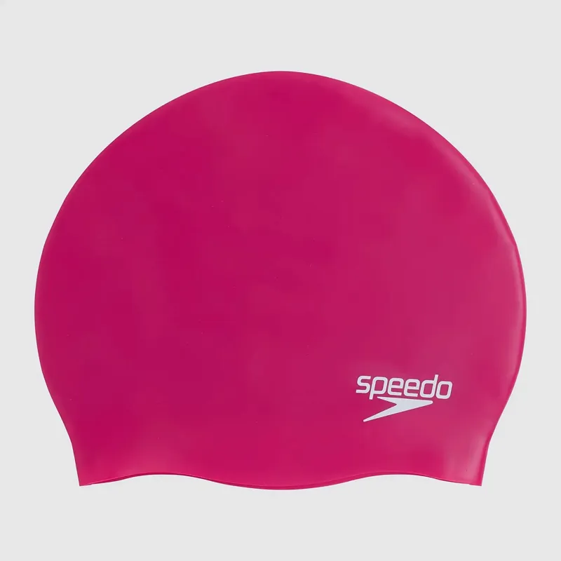 Speedo Moulded Silicone Cap - Pink-1