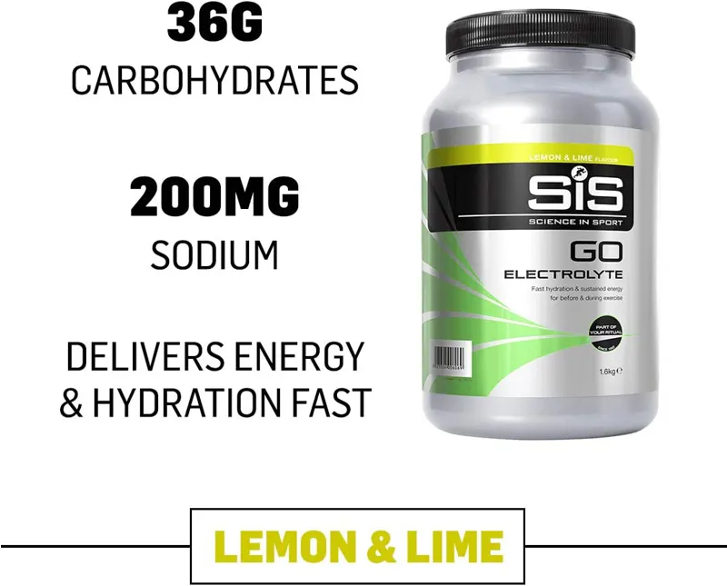 Science In Sport GO Electrolyte Powder 1.6 kg Tub Energy Drink - Lemon and Lime-1
