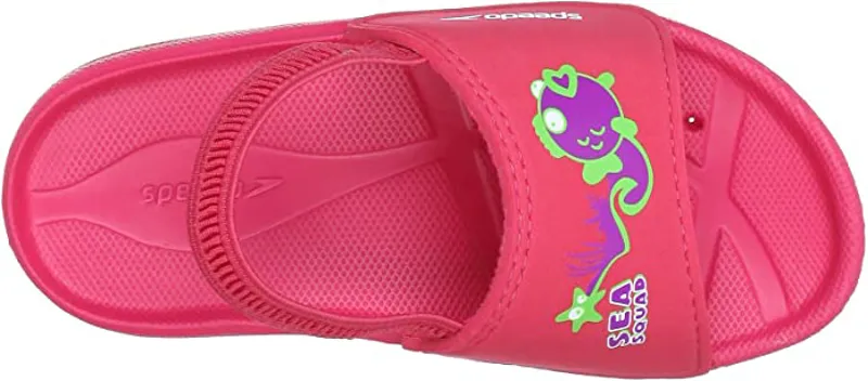 Speedo Atami Sea Squad Slide Infant Male Pink/Purple-1