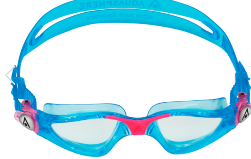 Aquasphere Kayenne Junior Swim Goggles Clear Lens -Turquiose/Pink-1