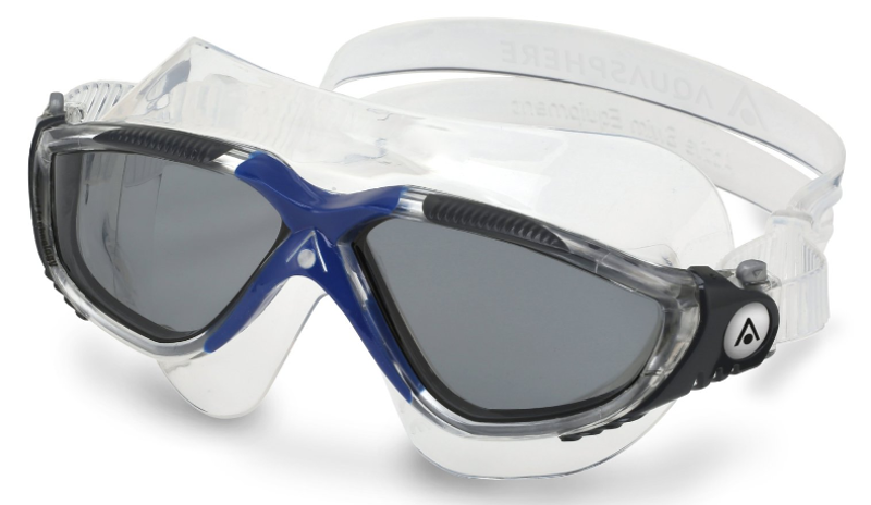 Aqua Sphere Vista Smoke Tinted Swim Goggles - Transparent/Dark -1