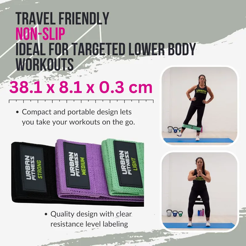 Urban Fitness Equipment UFE: Fabric Resistance Band Loop - 15 Inch-1