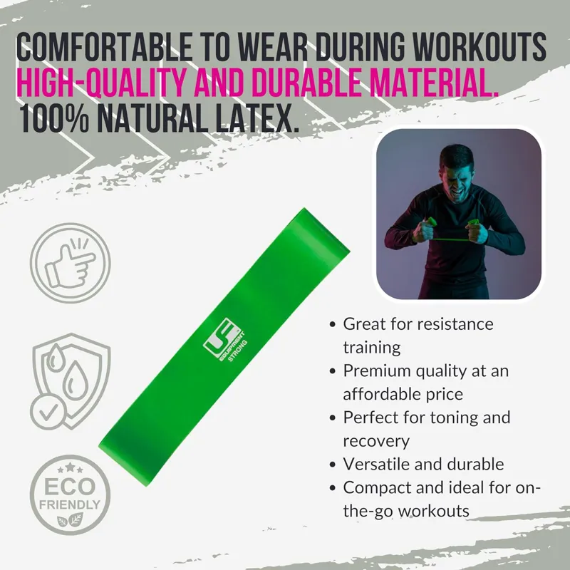 Urban Fitness: Resistance Band Loop 12 Inch Strong - Green-2
