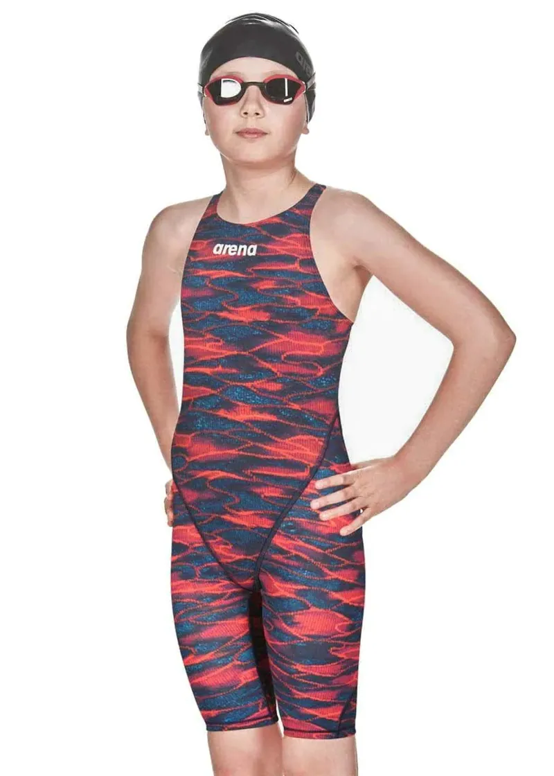 Arena Junior Girls Powerskin ST 2.0 - Blue/Red