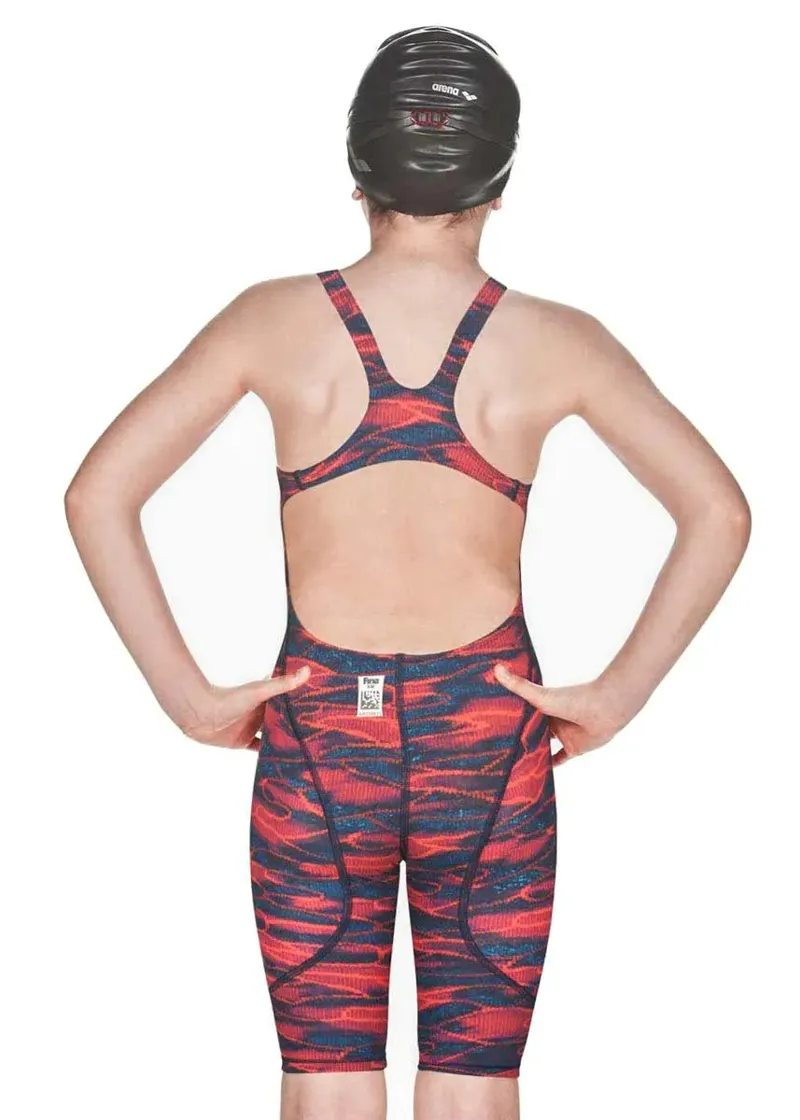 Arena Junior Girls Powerskin ST 2.0 - Blue/Red-1