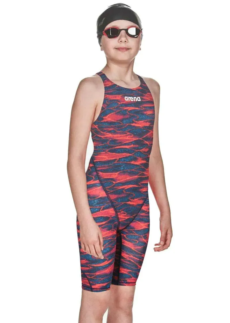 Arena Junior Girls Powerskin ST 2.0 - Blue/Red-3