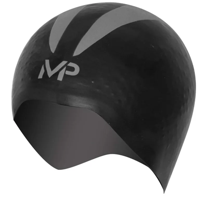 MP Michael Phelps X-O  Swim Cap - Black/Silver
