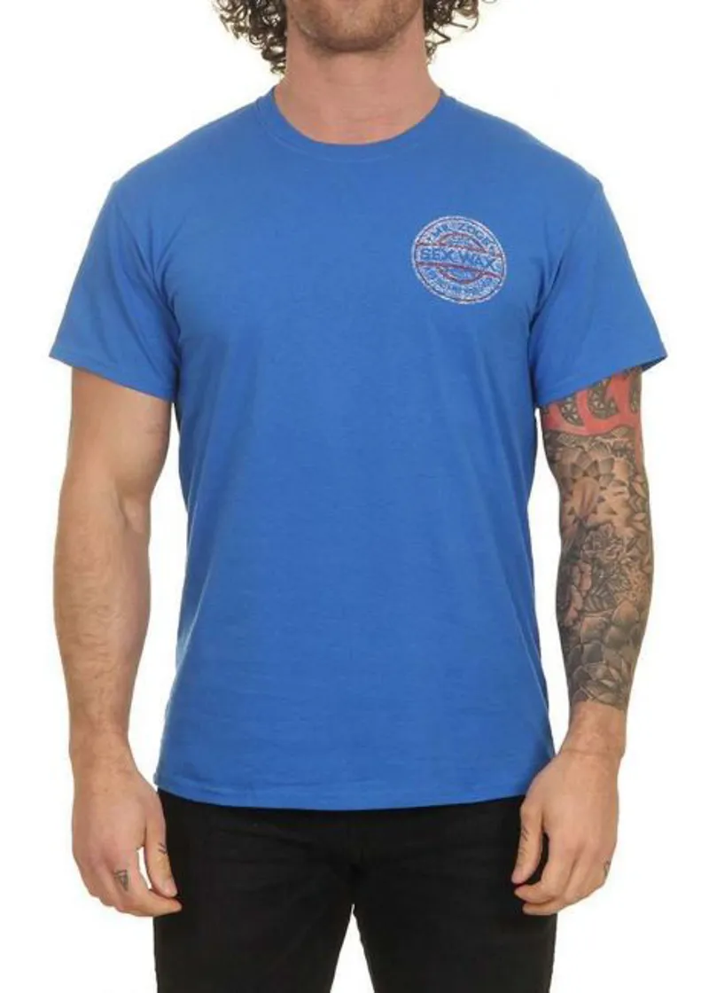 Sexwax: Whitewash Mens T Shirt - Blue