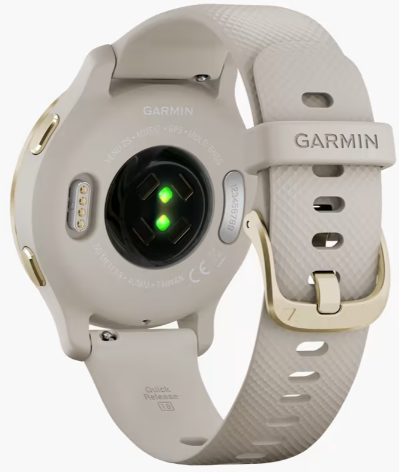 Garmin Venu 2S GPS Smartwatch - Tundra/Champagne-2