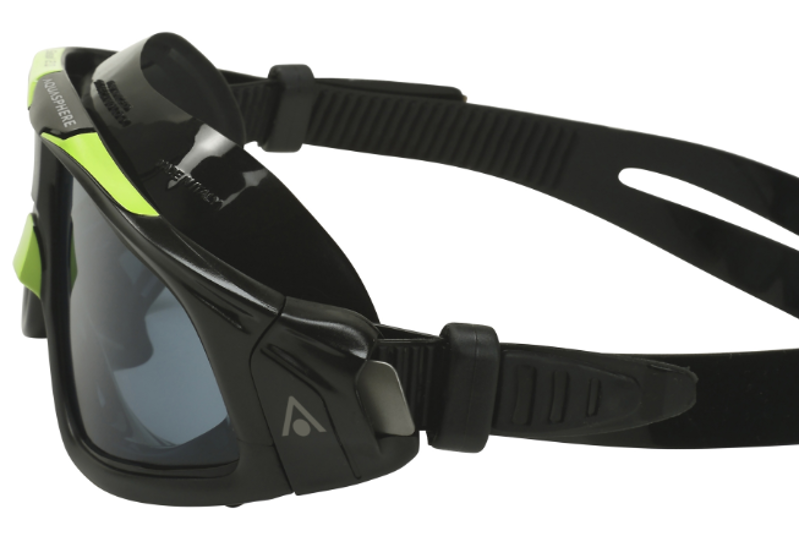 AquaSphere Seal 2.0 Swim Goggles Smoke Tinted - Black/Green-3
