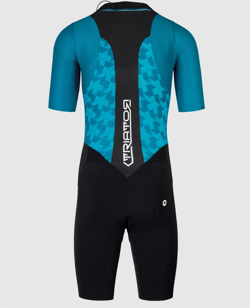 Assos Triator Short Sleeve Speedsuit Blue-1