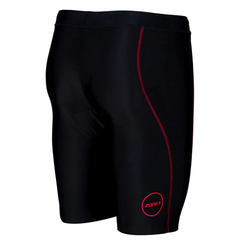 Zone3: Men's Activate Tri Shorts - Black/Red-1