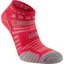 Twin Skin Socklet Magenta/Grey