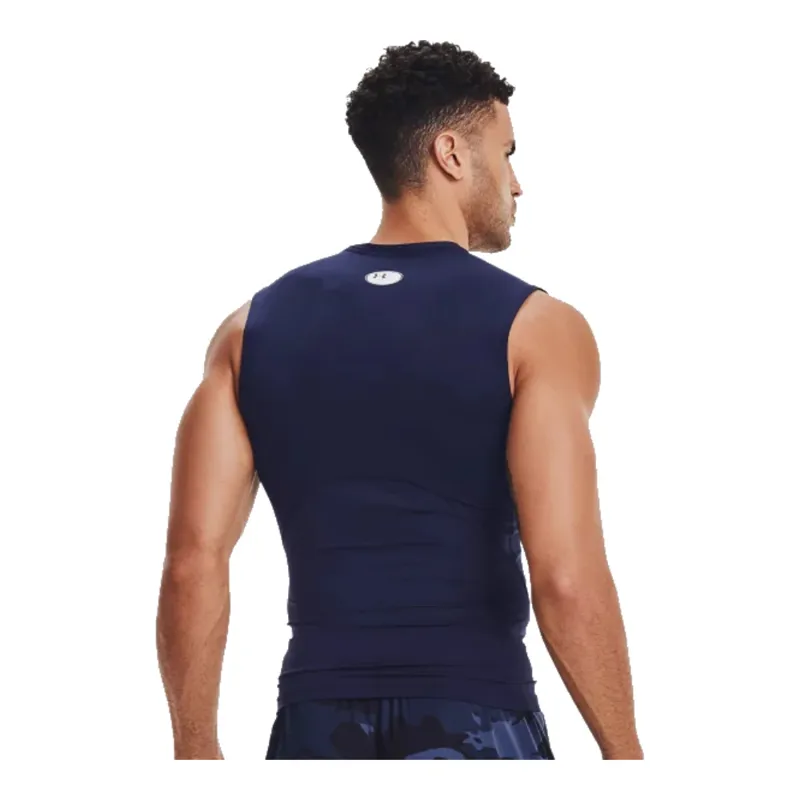 Under Armour HeatGear Compression Shirt SL - XL/Navy-1
