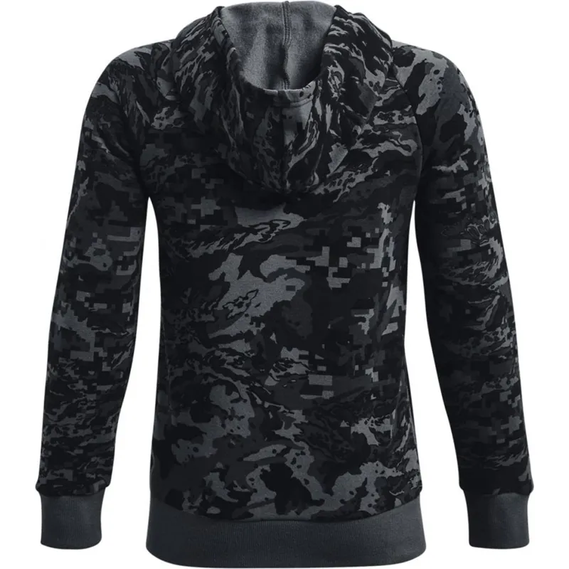 Under Armour Boys' UA Rival Fleece ABC Camo Hoodie Black-1