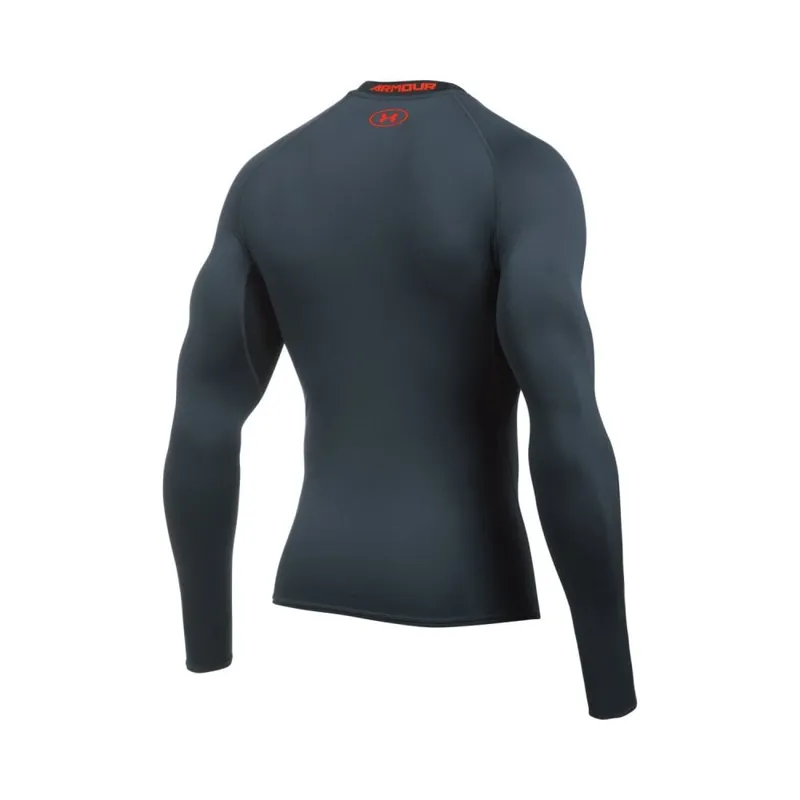 Under Armour Men's UA HeatGear Armour Long Sleeve Compression Shirt Grey S-1
