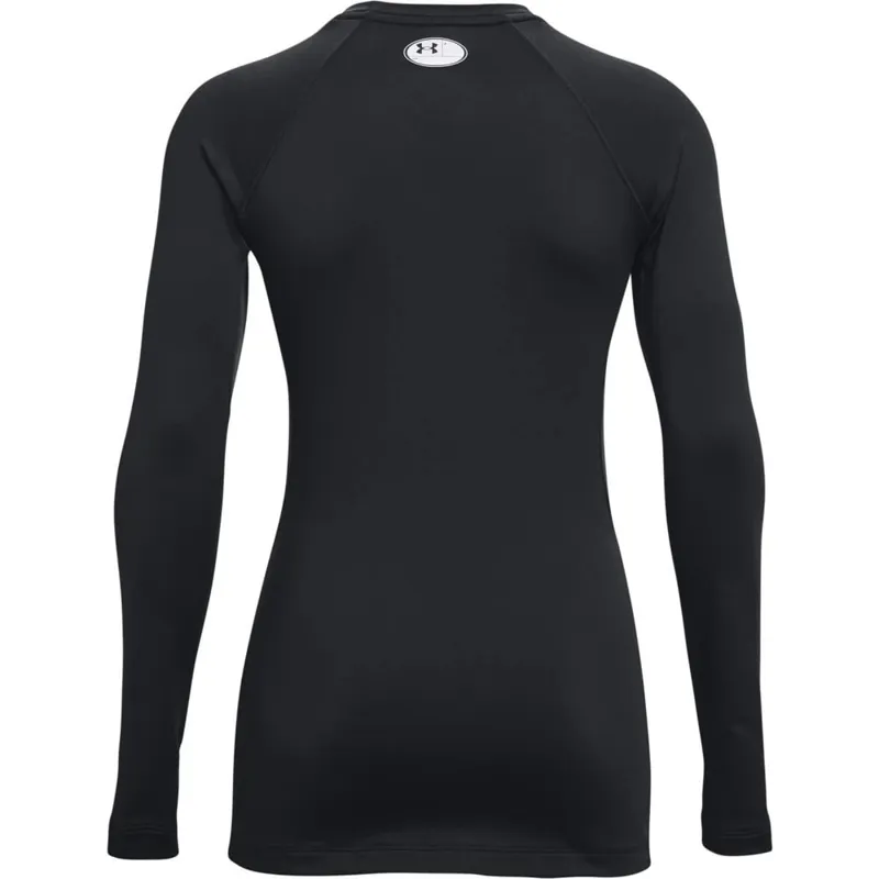 Under Armour Women's ColdGear Authentics Crew Black-1