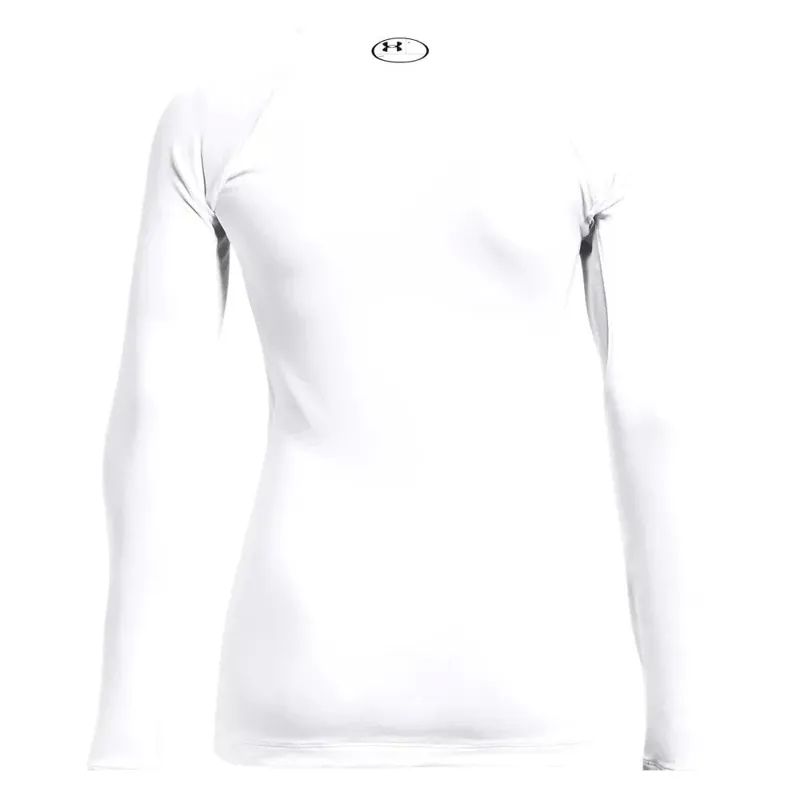 Under Armour Women's ColdGear Authentics Crew White-1