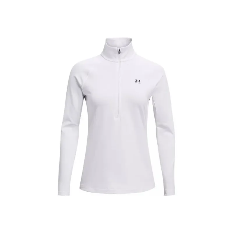 Under Armour Women's ColdGear Authentics 1/4 Zip White