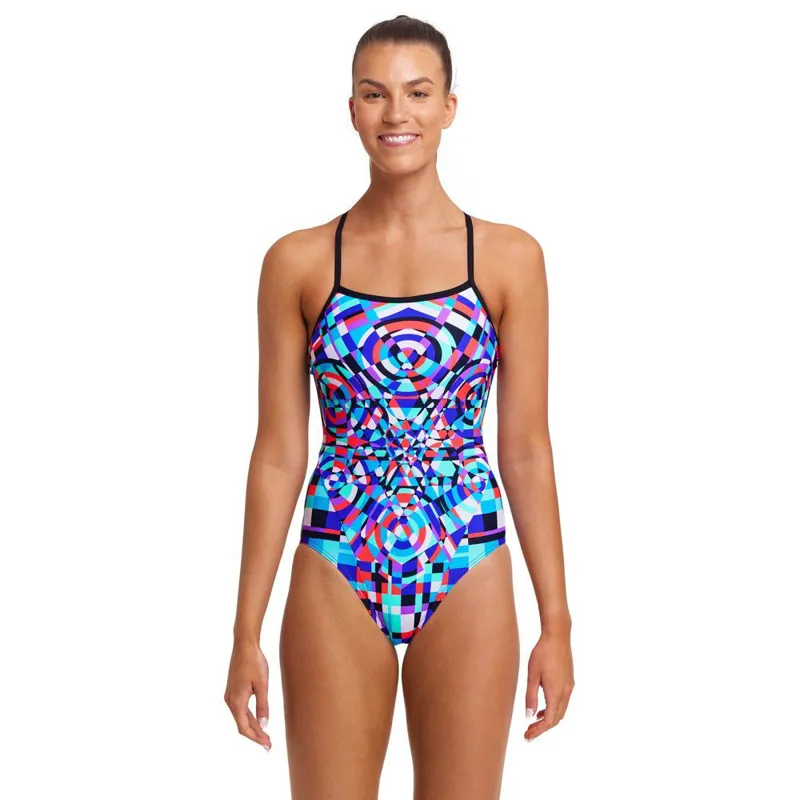 Funkita Women's Single Strap One Piece Swimsuit - Video Star-2