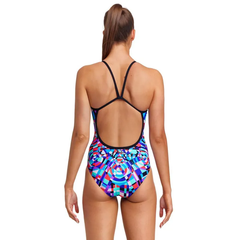 Funkita Women's Single Strap One Piece Swimsuit - Video Star-3