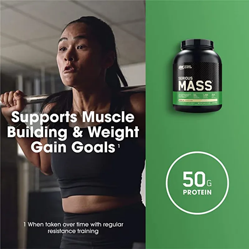Optimum Nutrition Serious Mass 6 lb/2.72 kg Vanilla-4