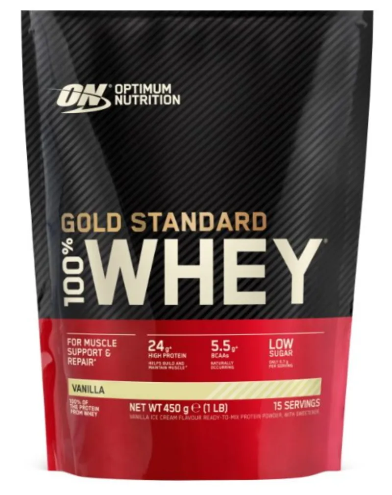 Optimum Nutrition: Gold Standard 100% Whey Protein Powder 450g - Vanilla Ice cream