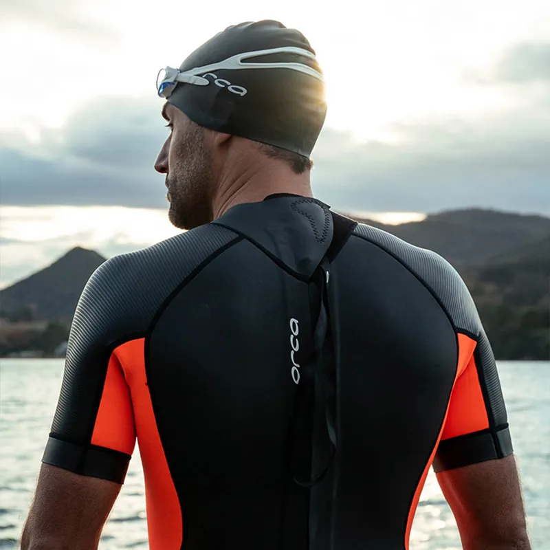 Orca: Vitalis Shortie Men's Openwater Wetsuit - Orange-5
