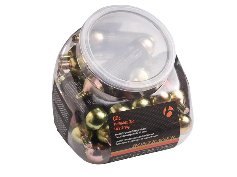 Bontrager: Cartridge Co2 Threaded Size in 25g/20Pcs - Black -1
