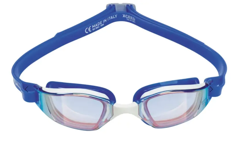 Aqua Sphere Michael Phelps Xceed Mirror Lens Goggles White/Blue