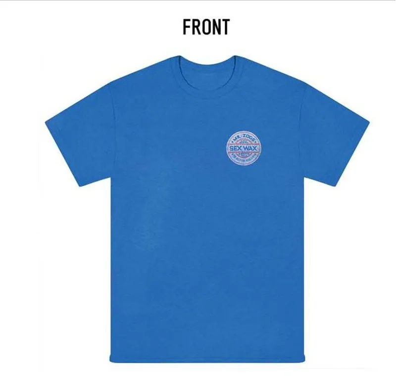 Sexwax: Whitewash Mens T Shirt - Blue-1