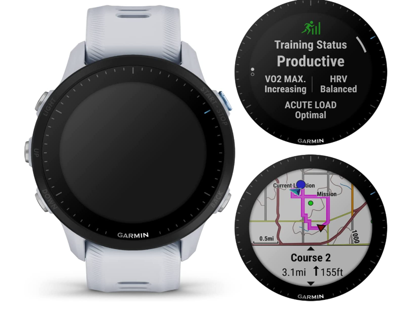 Garmin Forerunner 955 GPS Running Smartwatch - White-2