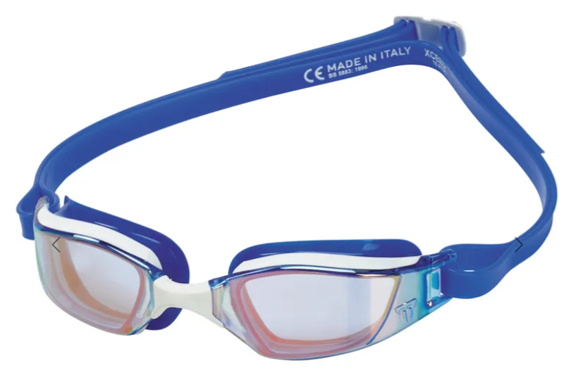 Aqua Sphere Michael Phelps Xceed Mirror Lens Goggles White/Blue-2