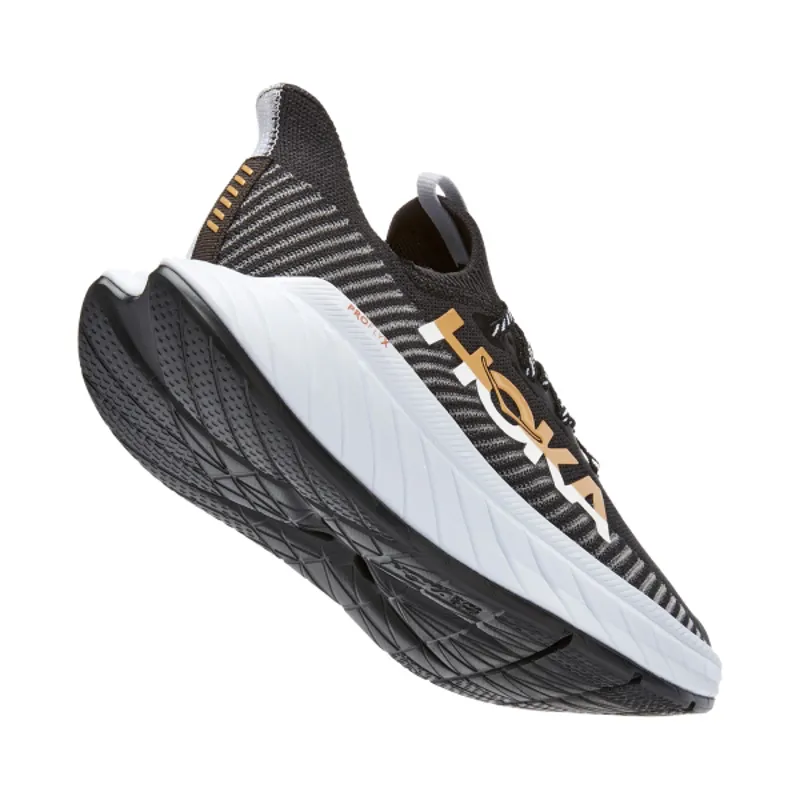 Hoka One One Carbon X 3 Men's Running Shoes - Black/White-3