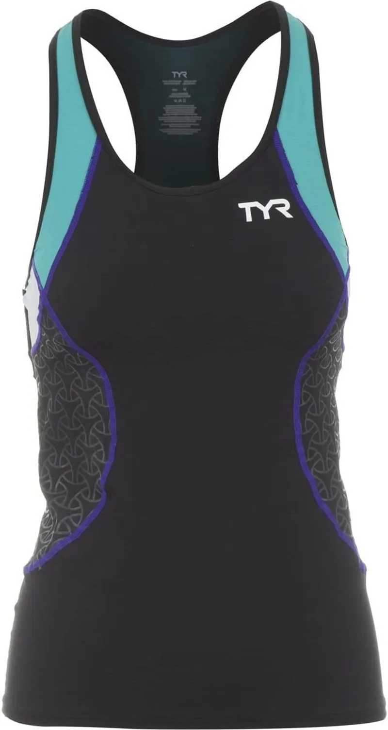 TYR Women's Competitor Trisuit with Front Zipper/X - Black/Grey-1