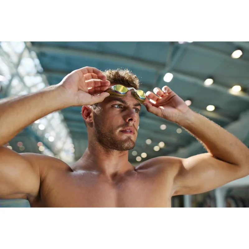 Arena Air-Speed Mirrored Goggles Yellow/Copper/Gold-2