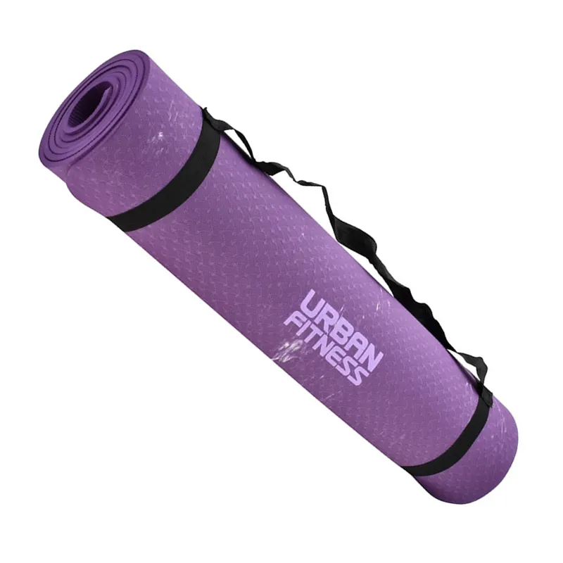 Urban Fitness Equipment UFE: 6mm Patterned TPE Yoga Mat - Purple-1
