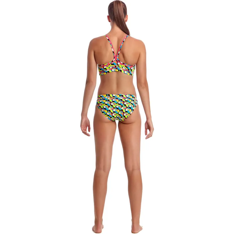 Funkita Women's Eco Sports Brief Toucan Swim Bikini - Yellow-2