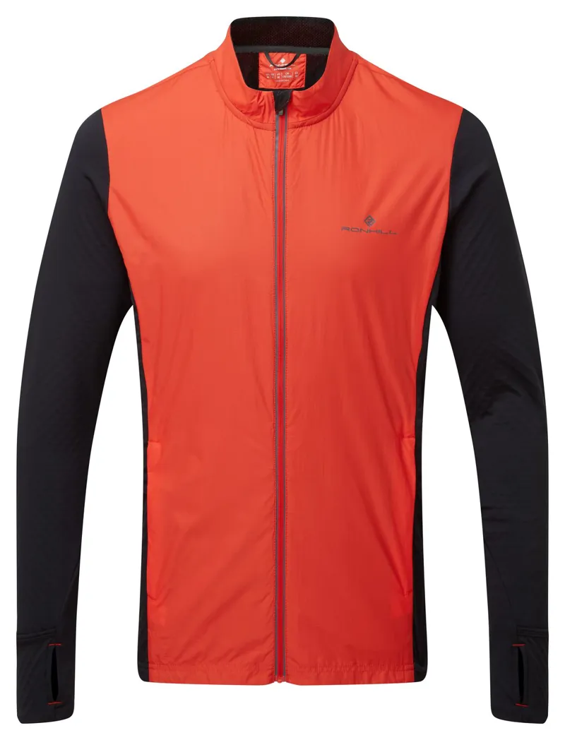 Ronhill Men's Tech Hyperchill Jacket Flame/Black