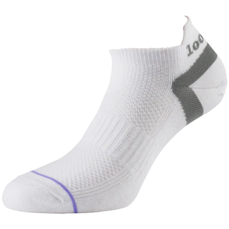 1000 Mile: Trainer Liner Running Socks - White