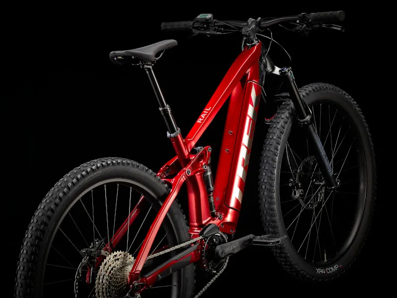 2022 Trek Rail 5 Deore 625w eMountain Bike in Crimson/Lithium Grey-9